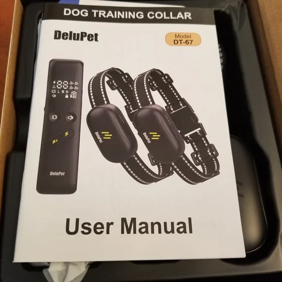 Delupet Dog Training Collars with remote 2 dogs DT-67 New Open Box - Picture 4 of 5